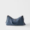 Prada Aimae Large Nubuck Leather Shoulder Bag