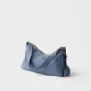 Prada Aimae Large Nubuck Leather Shoulder Bag