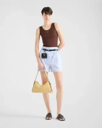 Prada Aimae Medium Leather Shoulder Bag