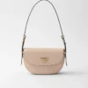 Prada Arqua Leather Shoulder Bag with Flap