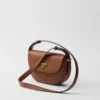 Prada Arqua Leather Shoulder Bag with Flap