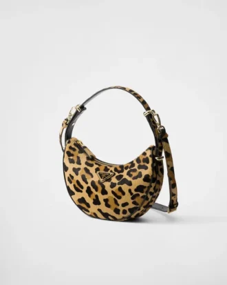 Prada Arqua Printed Leather Shoulder Bag