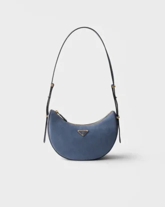 Prada Arqua Small Nubuck Leather Bag