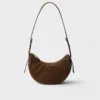 Prada Arqua Small Nubuck Leather Bag
