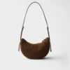 Prada Arqua Small Nubuck Leather Bag