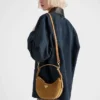 Prada Arqua Suede Shoulder Bag