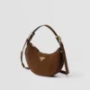 Prada Arqua Suede Shoulder Bag