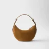 Prada Arqua Suede Shoulder Bag