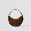 Prada Arqua Suede Shoulder Bag