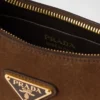 Prada Arqua Suede Shoulder Bag