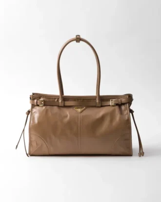 Prada Bonnie Large Leather Handbag