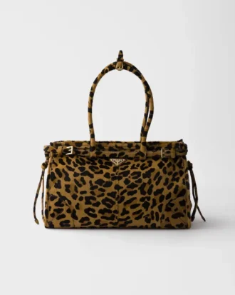 Prada Bonnie Large Printed Leather Handbag