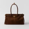 Prada Bonnie Large Suede Handbag
