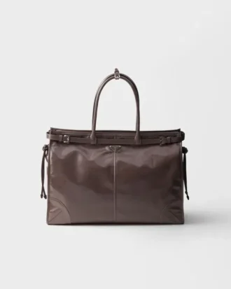 Prada Bonnie Leather Tote Bag