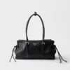 Prada Bonnie Medium Antiqued Leather Tote Bag