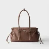 Prada Bonnie Medium Antiqued Leather Tote Bag