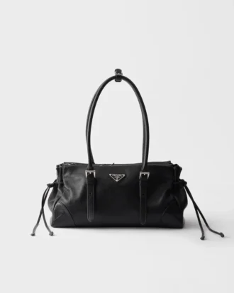 Prada Bonnie Medium Antiqued Leather Tote Bag