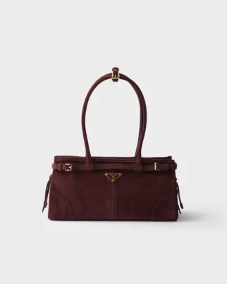 Prada Bonnie Medium Suede Handbag