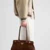Prada Bonnie Medium Suede Handbag
