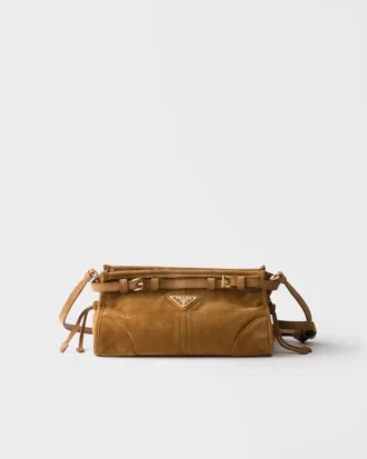 Prada Bonnie Small Suede Shoulder Bag