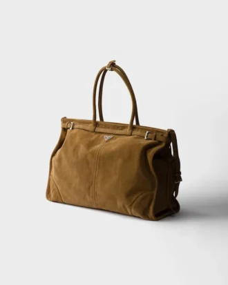 Prada Bonnie Suede Tote Bag