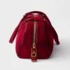 Prada Bowling Medium Suede Bag