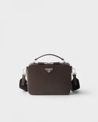 Prada Brique Medium Saffiano Leather Bag
