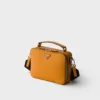 Prada Brique Medium Saffiano Leather Bag