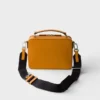 Prada Brique Medium Saffiano Leather Bag