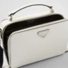 Prada Brique Medium Saffiano Leather Bag
