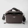 Prada Brique Medium Saffiano Leather Bag