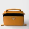 Prada Brique Medium Saffiano Leather Bag