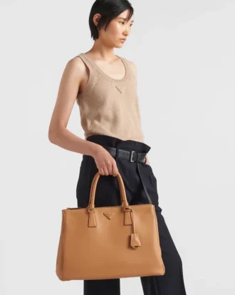 Prada Buckle Extra-Large Leather Bag