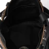 Prada Buckle Leather Bucket Bag with Studded Belt
