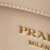 Prada Buckle Medium Leather Handbag with Double Belt