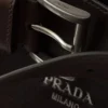 Prada Buckle Nappa Leather Bag with Belt