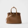 Prada Buckle Small Leather Handbag with Belt