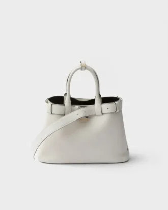 Prada Buckle Small Leather Handbag with Belt