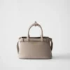 Prada Buckle Small Leather Handbag with Double Belt