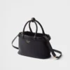 Prada Buckle Small Leather Handbag with Double Belt