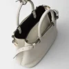 Prada Buckle Small Leather Handbag with Double Belt