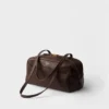 Prada Carry Large Antiqued Leather Top-Handle Bag