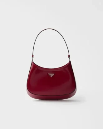 Prada Cleo Brushed Leather Shoulder Bag