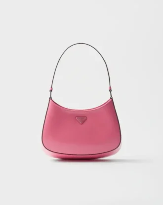 Prada Cleo Brushed Leather Shoulder Bag