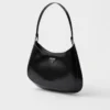 Prada Cleo Brushed Leather Shoulder Bag