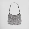 Prada Cleo Satin Bag with Crystals