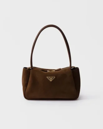 Prada Darling Medium Suede Shoulder Bag
