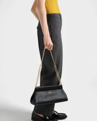 Prada EnchaîNa Medium Leather Bag