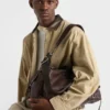 Prada Explore Leather Shoulder Bag