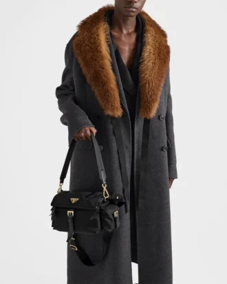 Prada Explore Medium Re-Nylon Shoulder Bag with Flap